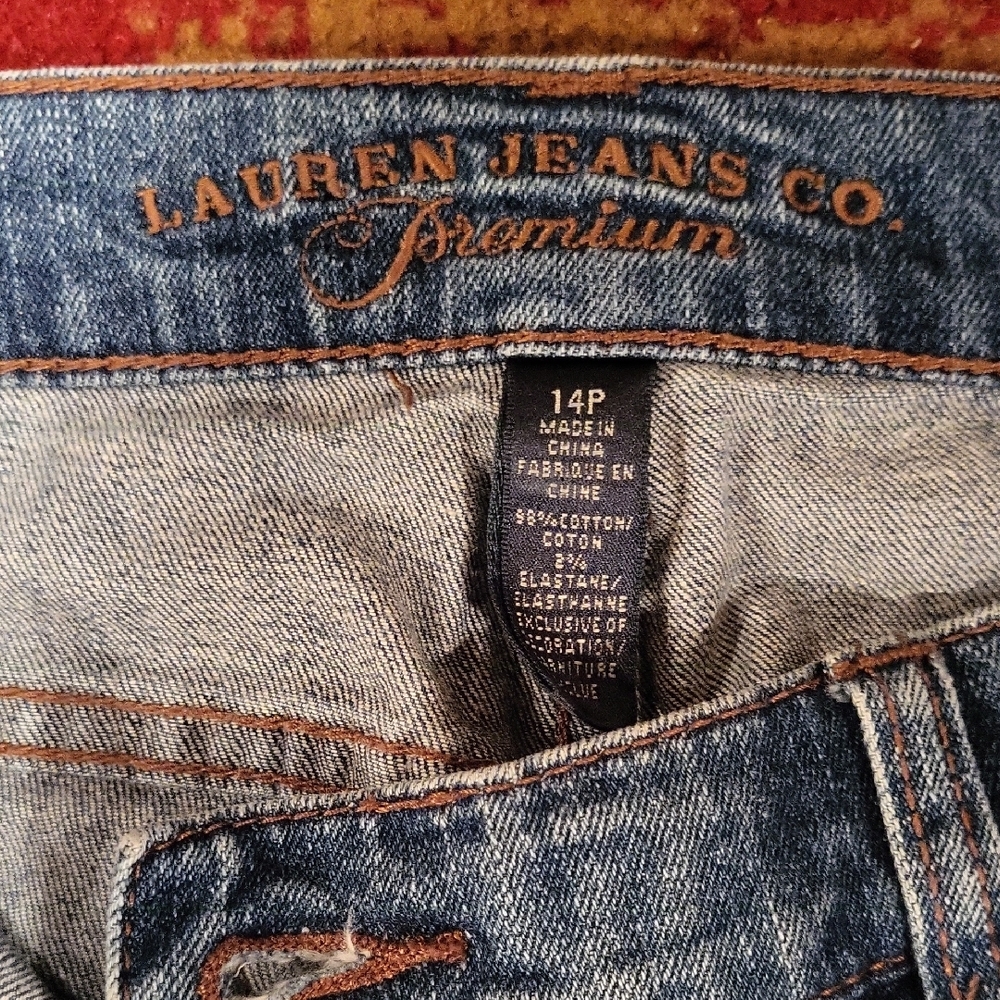 Lauren Ralph Lauren Blue Flare Jeans - Picture 2 of 6
